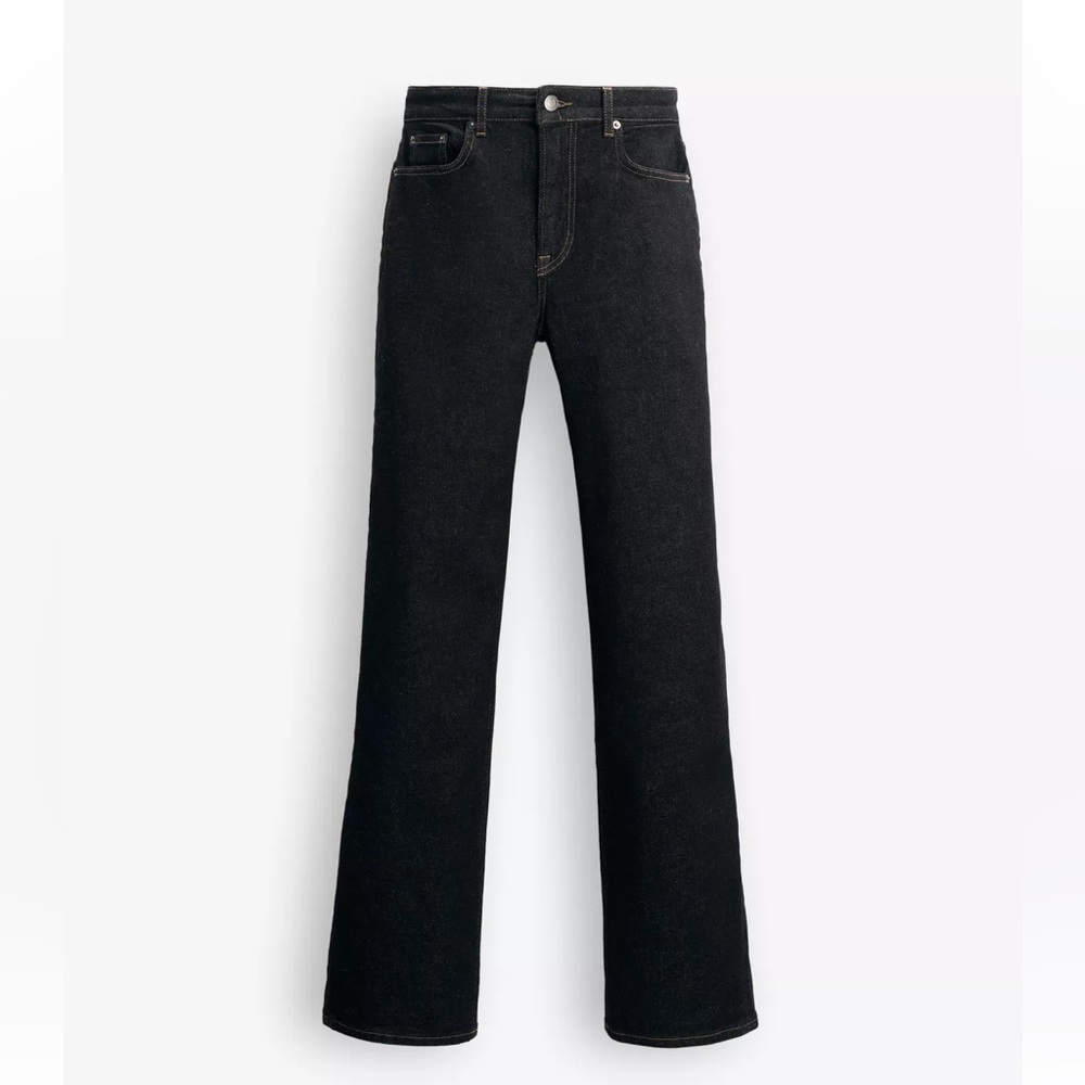 Zara Collection Mid Rise Straight Leg Jeans